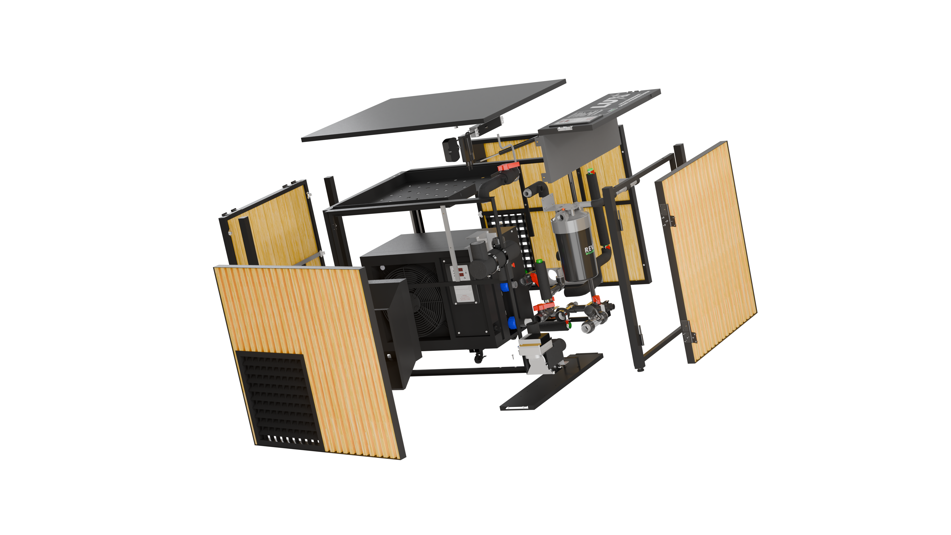 RevX Acrylic X Tub Cold Plunge + LUX High Performance Chiller and Filtration System RevX Wellness