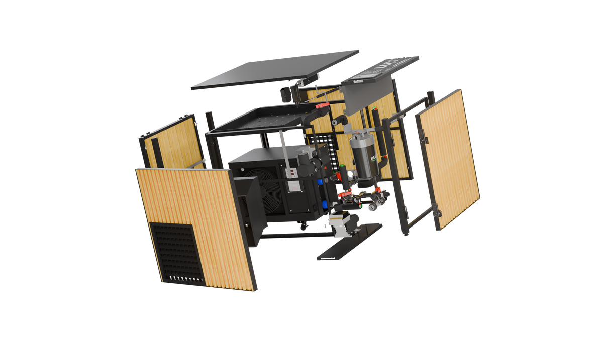 RevX Acrylic X Tub Cold Plunge + LUX High Performance Chiller and Filtration System RevX Wellness