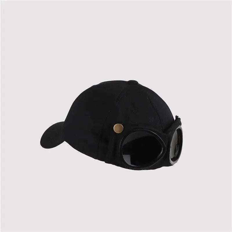 Aviator Baseball Cap – Unisex Summer Hat with Built-In Sunglasses FitiqueFit
