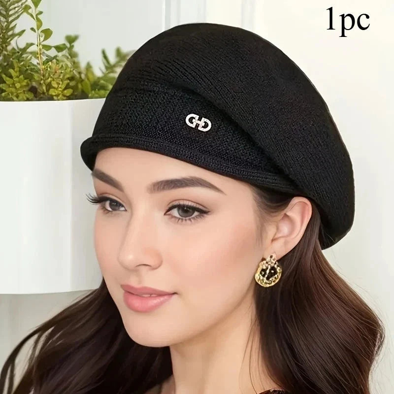 Women’s Soft Beanie Hat – Lightweight Stretchy Jacquard Knit Casual Cap FitiqueFit