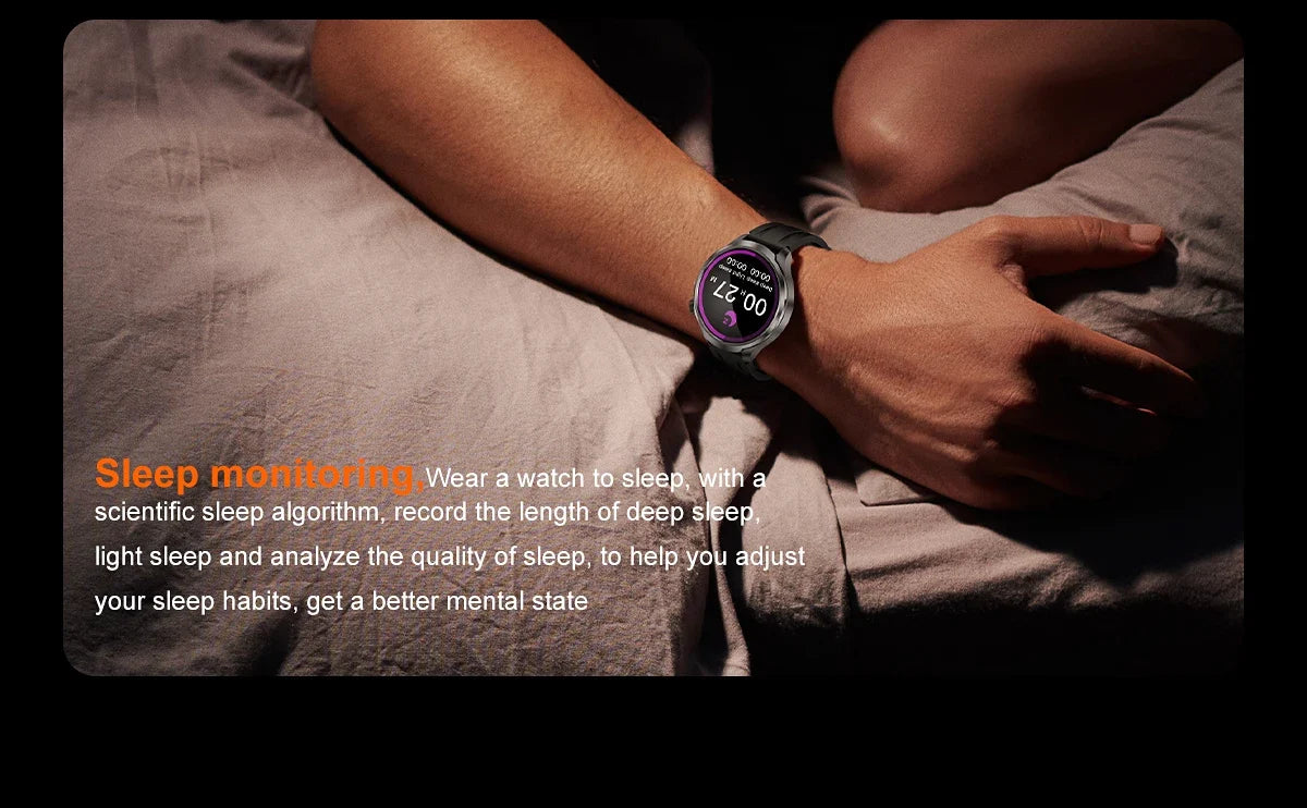 New GPS Sports NFC Fashion Smartwatch Men's 1.85 "AMOLED Screen Heart Rate Blood Pressure Health Smart Watch For Huawei IOS