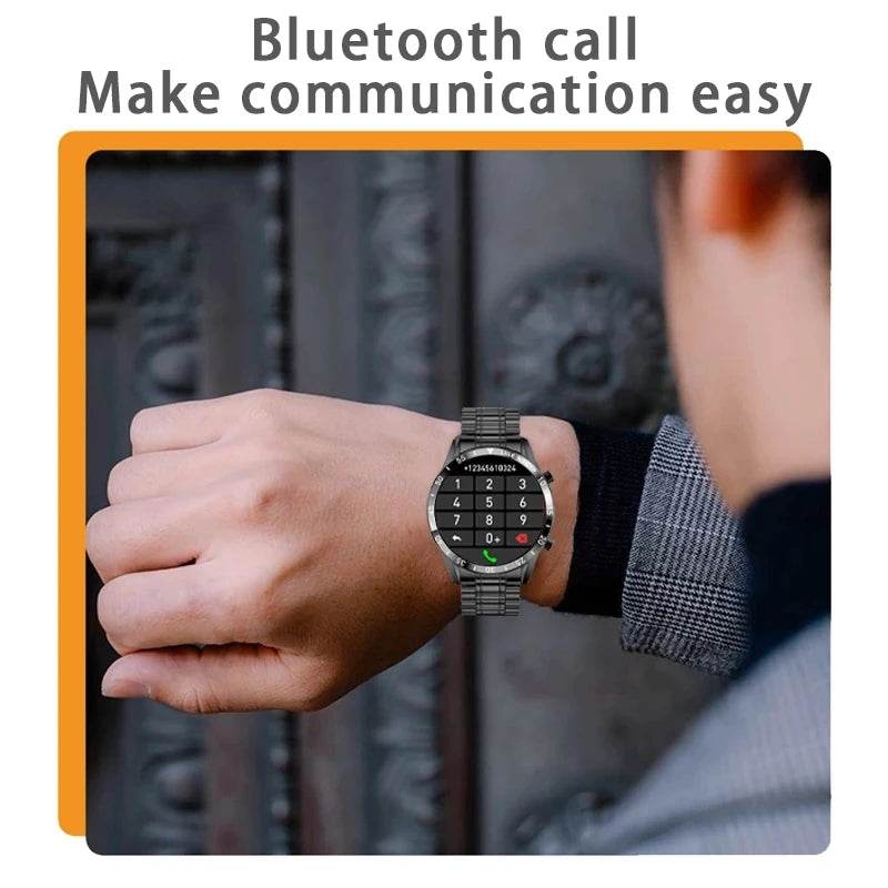 LIGE New Smart Watch Men Bluetooth Call Watch IP67 Waterproof Sports Fitness Bracelet For Android IOS Clock