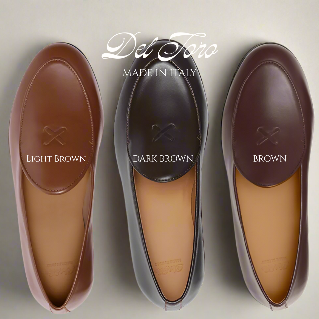 Men's Light Brown Leather Milano Loafer Del Toro Shoes