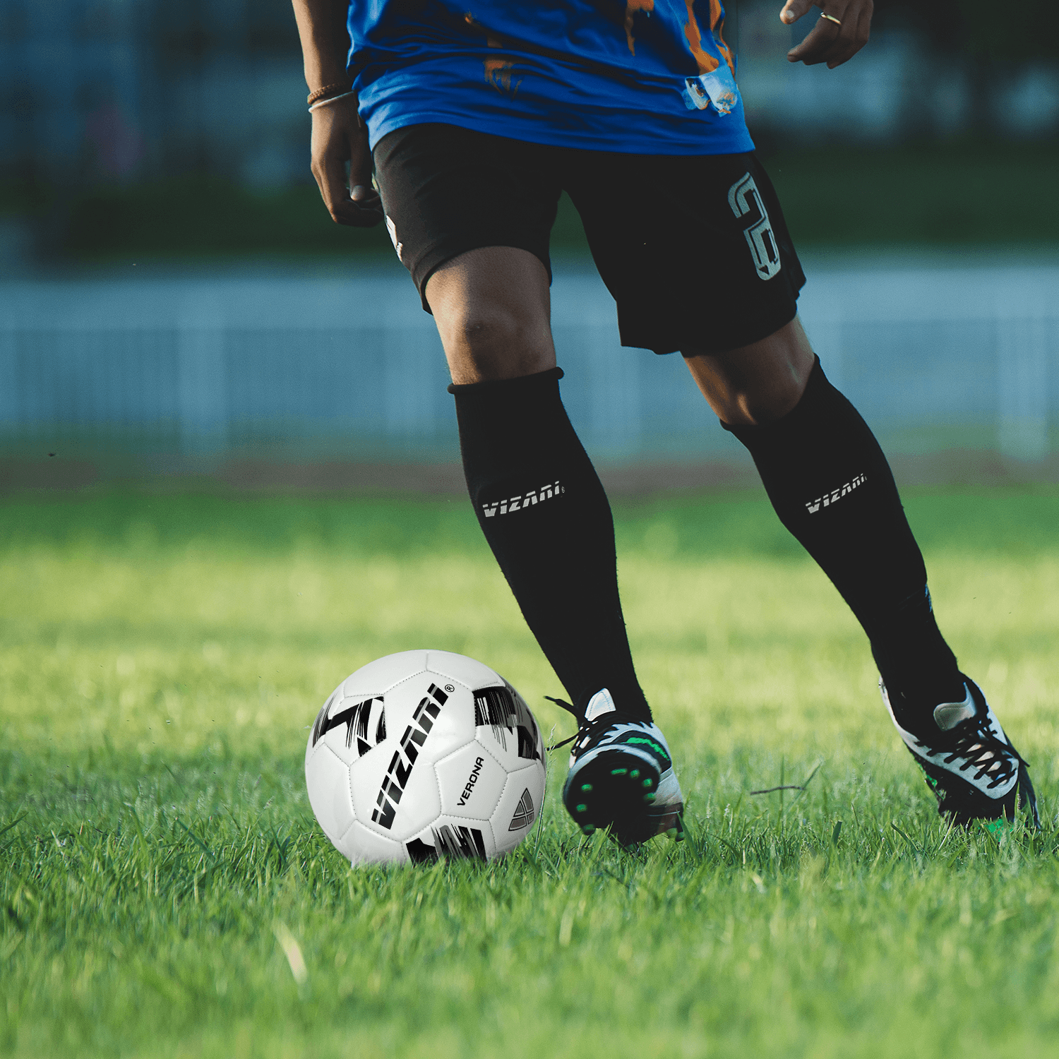 Shin-guard w/ Sock-Black Vizari Sports