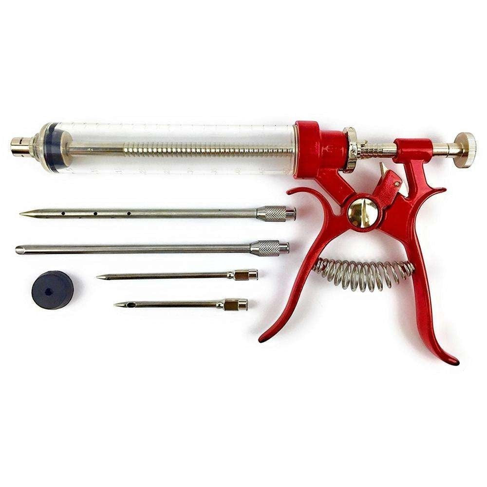 DDR BBQ Gourmet Pistol Grip Meat Marinade Injector with Case DDR BBQ Supply