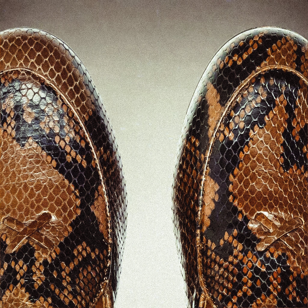 Men's Brown Snakeskin Milano Loafer Del Toro Shoes