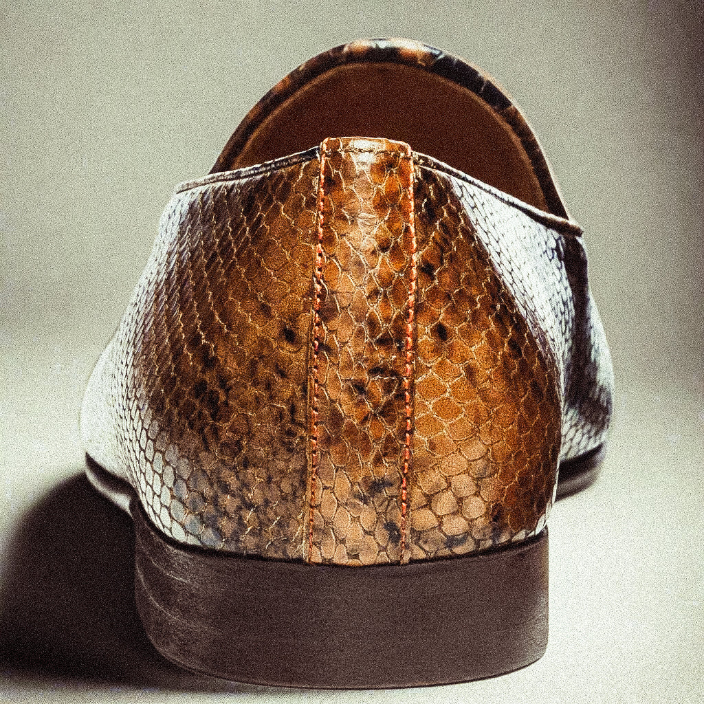 Men's Brown Snakeskin Milano Loafer Del Toro Shoes