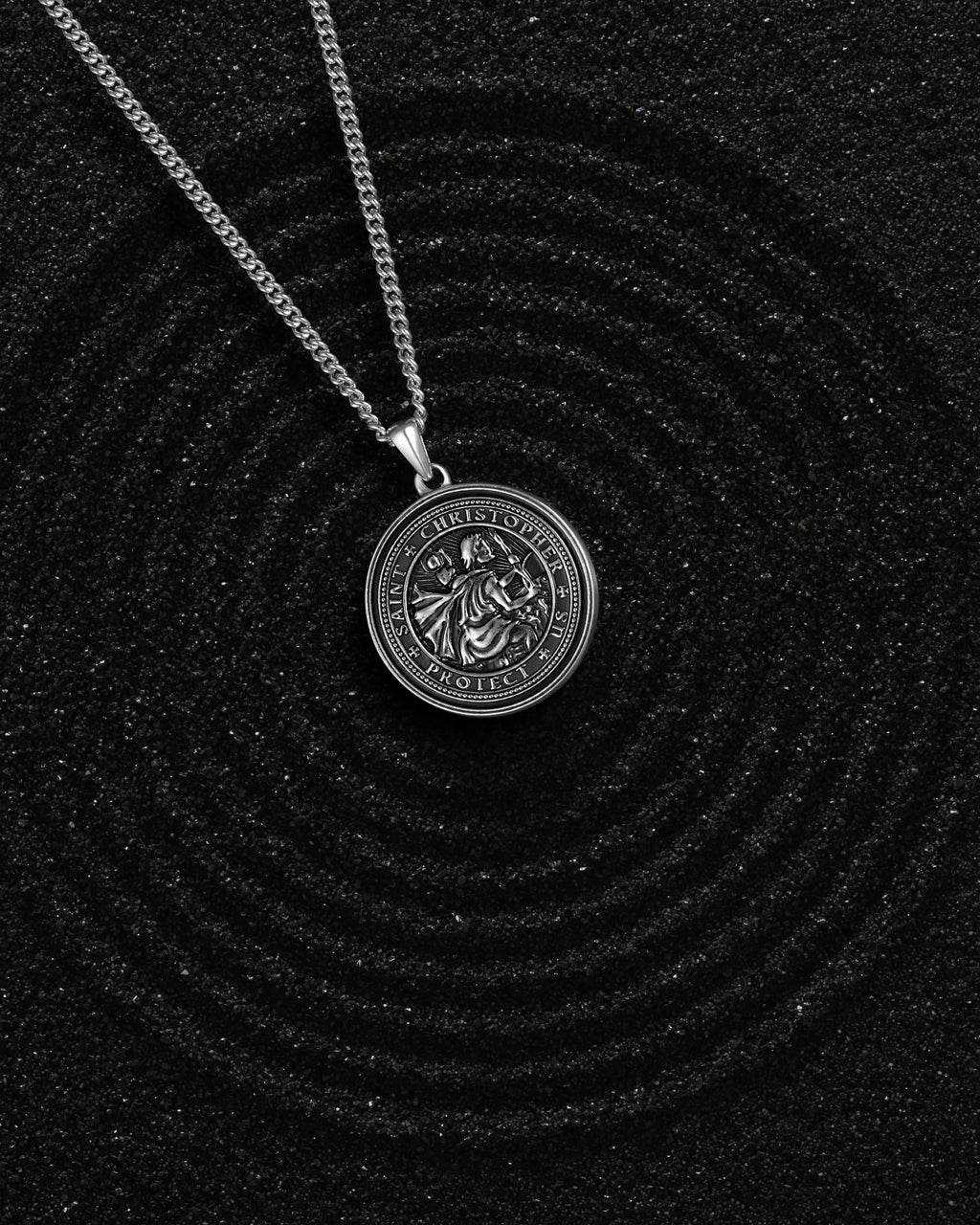 St. Christopher Set - Sterling Silver Set