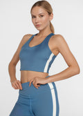 Side Split Crop Top – Four-Way Stretch, Made in USA