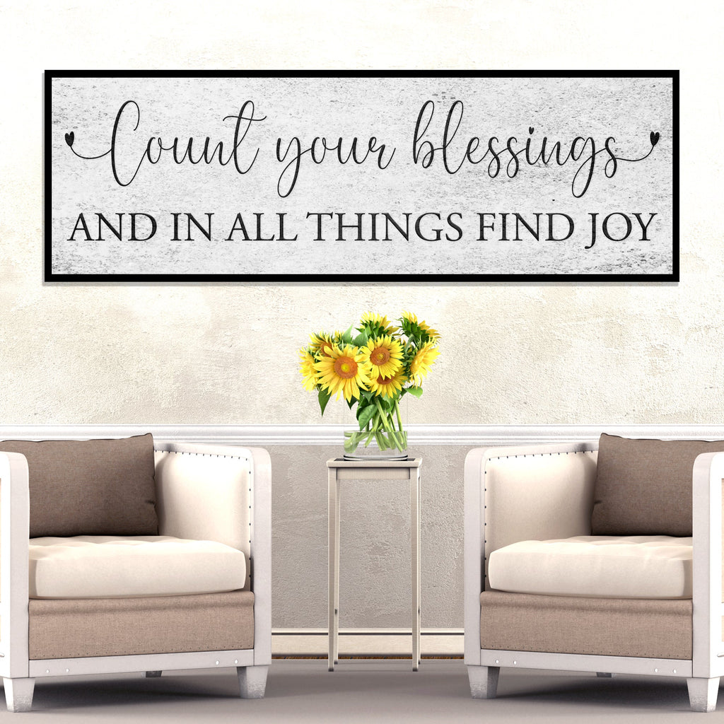 Count Your Blessings Sign III