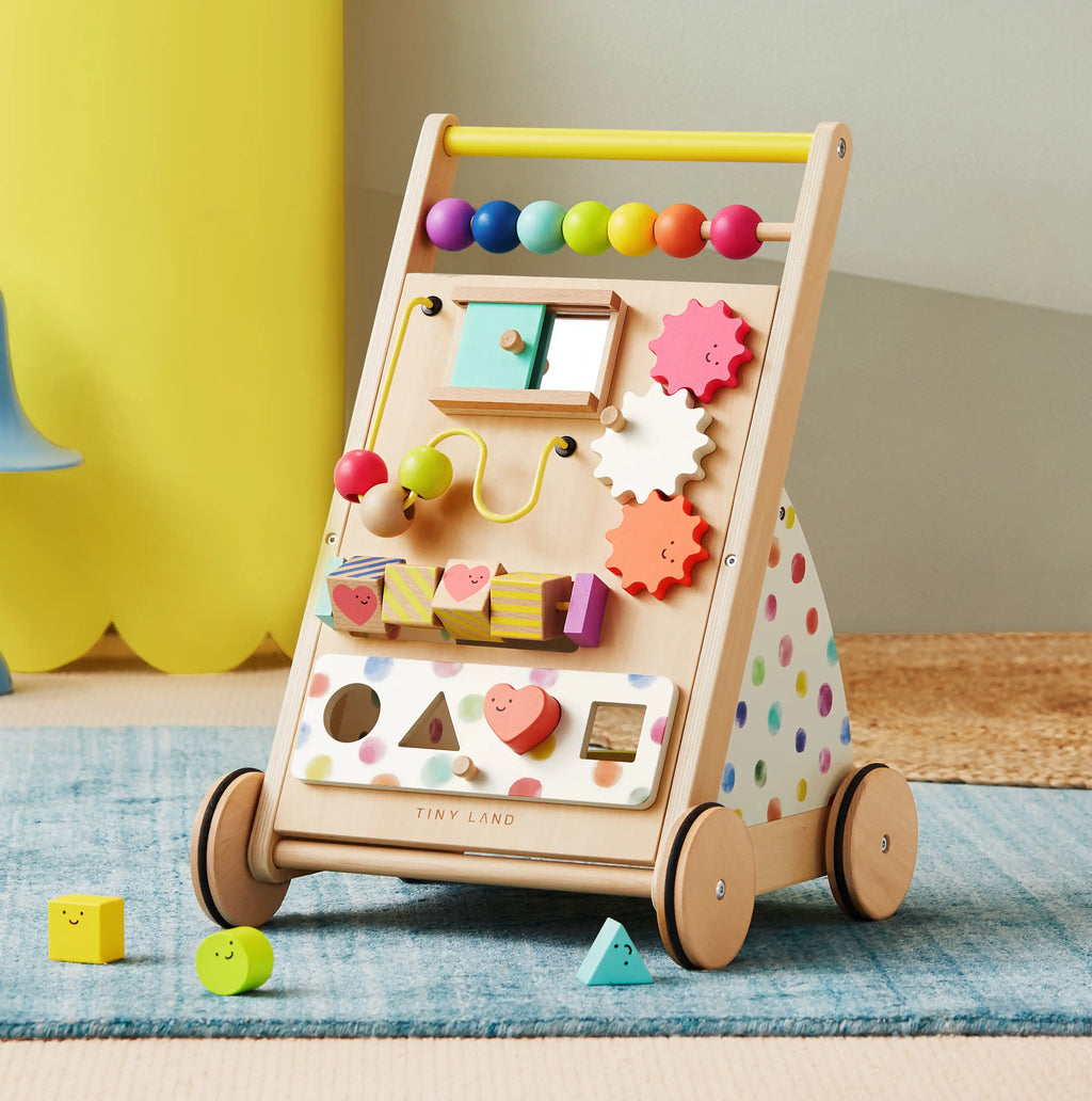Tiny Land® Premium Natural Wooden Activity Walker Tiny Land INC