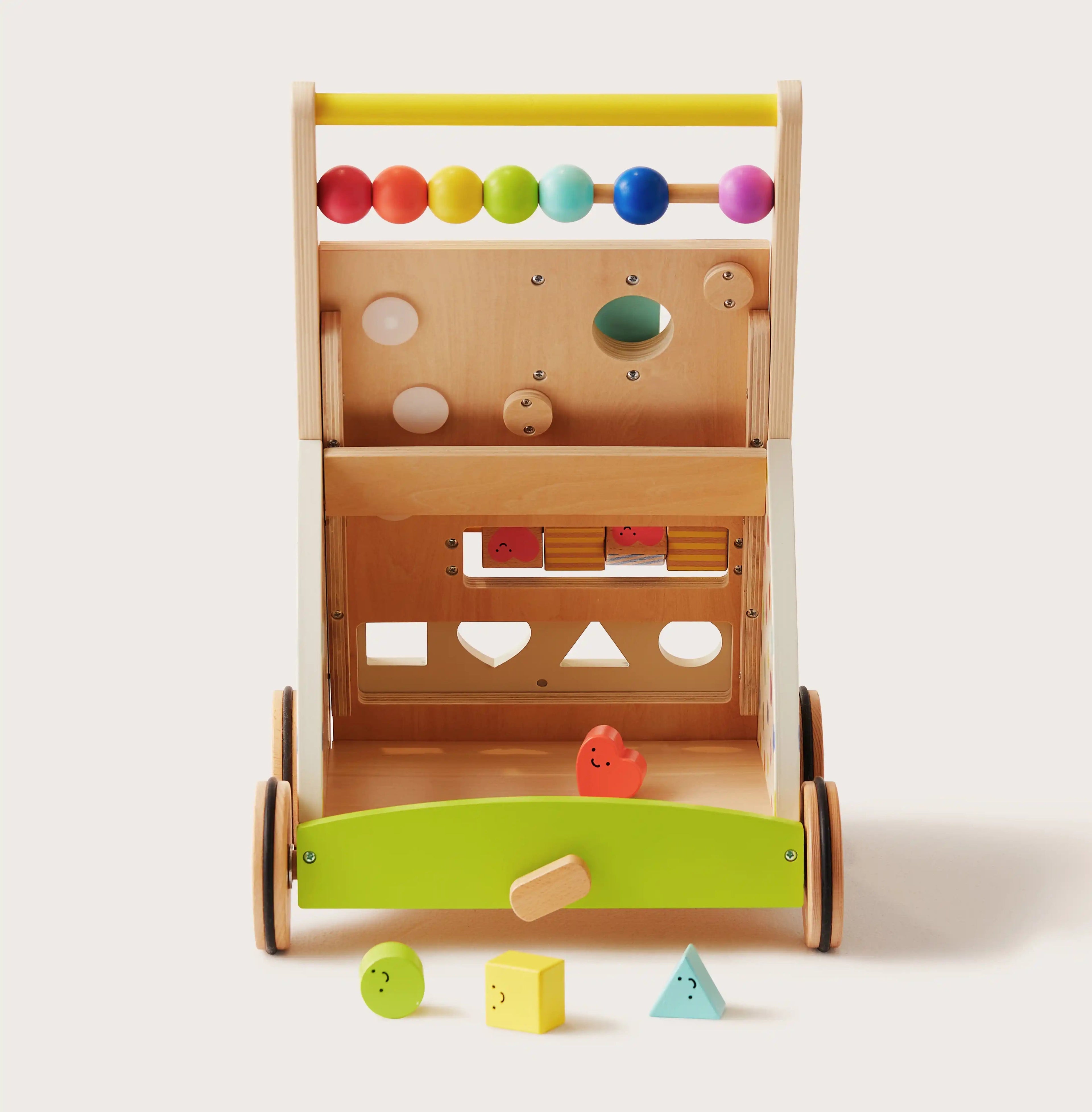 Tiny Land® Premium Natural Wooden Activity Walker Tiny Land INC