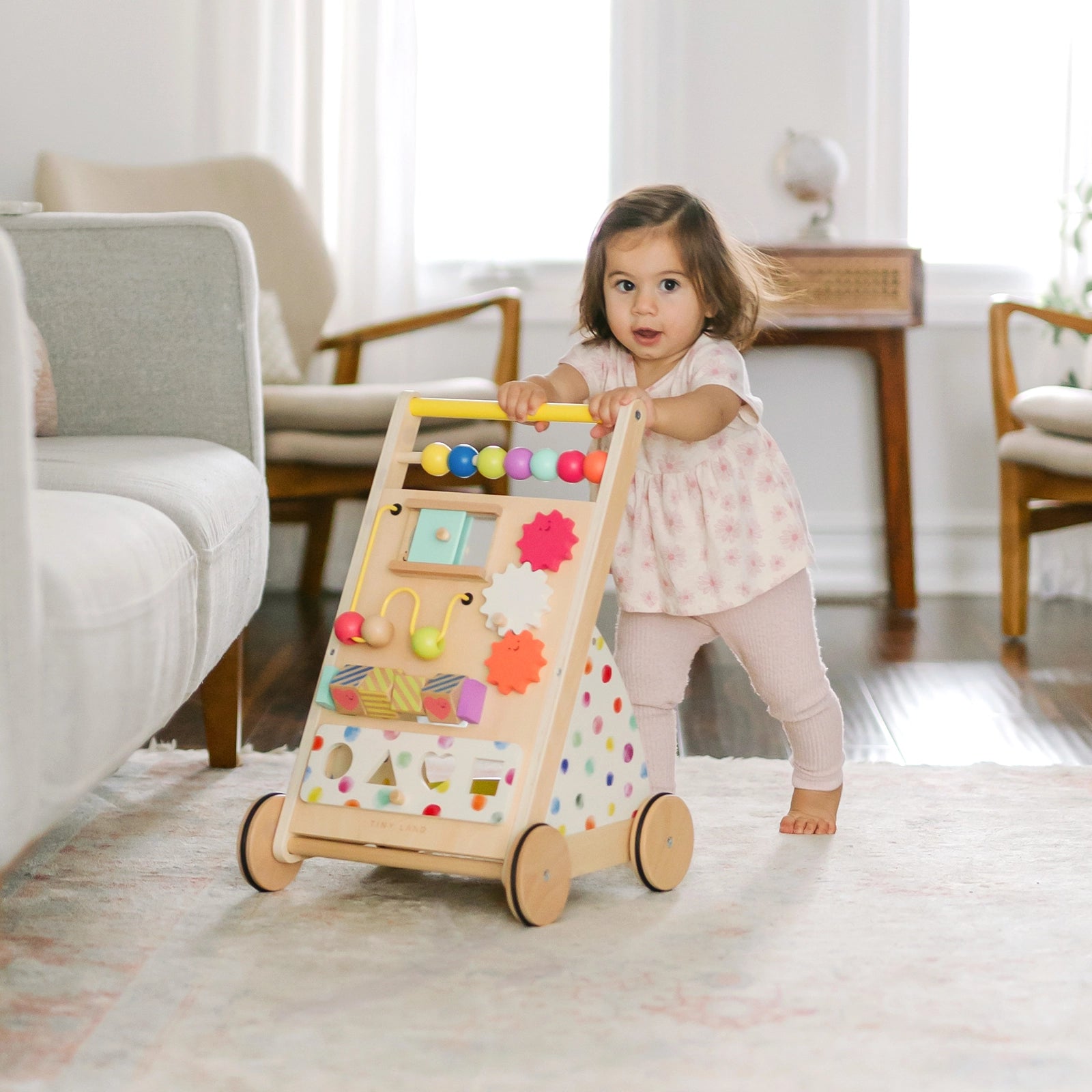 Tiny Land® Premium Natural Wooden Activity Walker Tiny Land INC