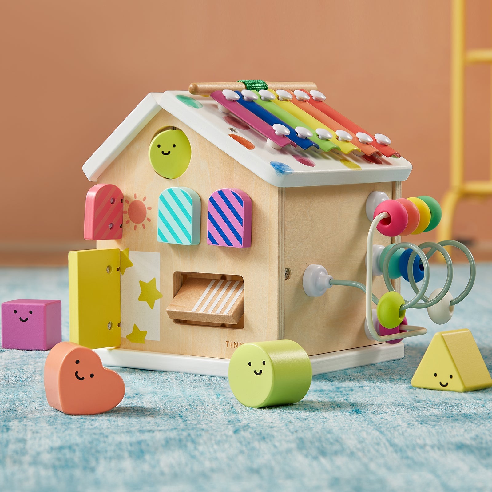 Tiny Land® Cottage Activity Cube - Rainbow Tiny Land INC