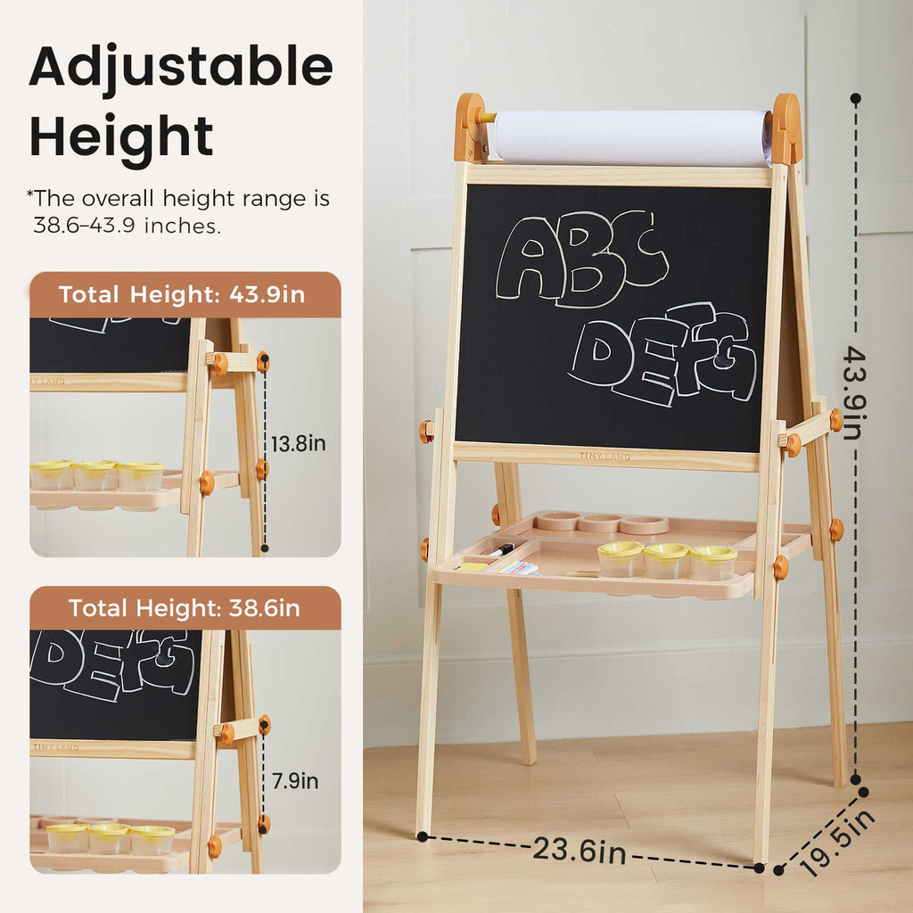 Tiny Land® Caramel Magnitales Easel for Kids Tiny Land INC
