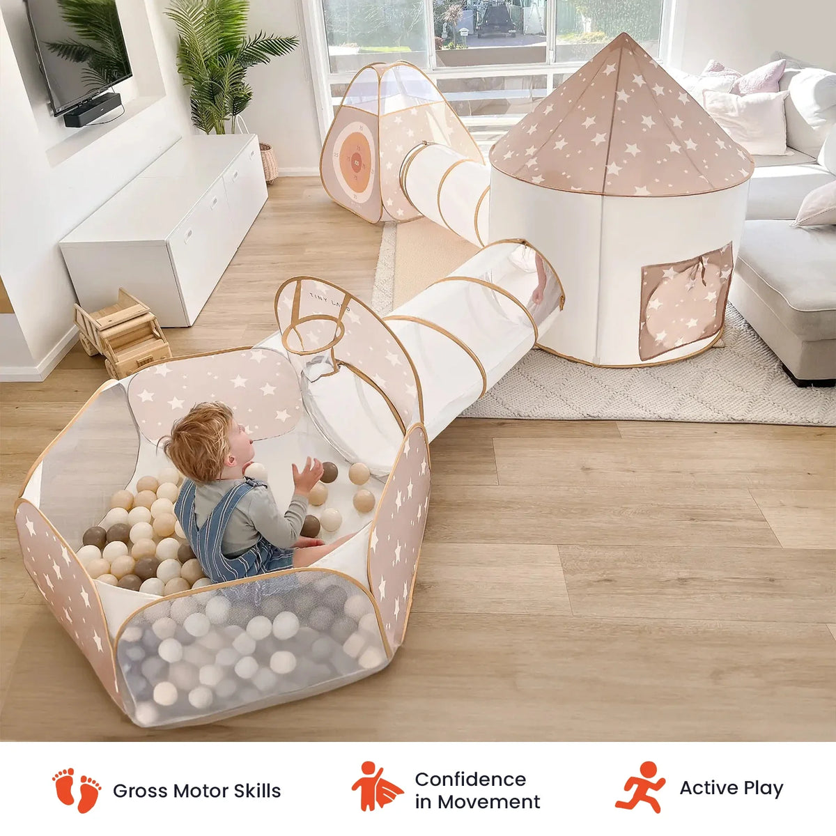 Tiny Land® Discovery 5-in-1 Play Tunnel With no Balls Tiny Land INC