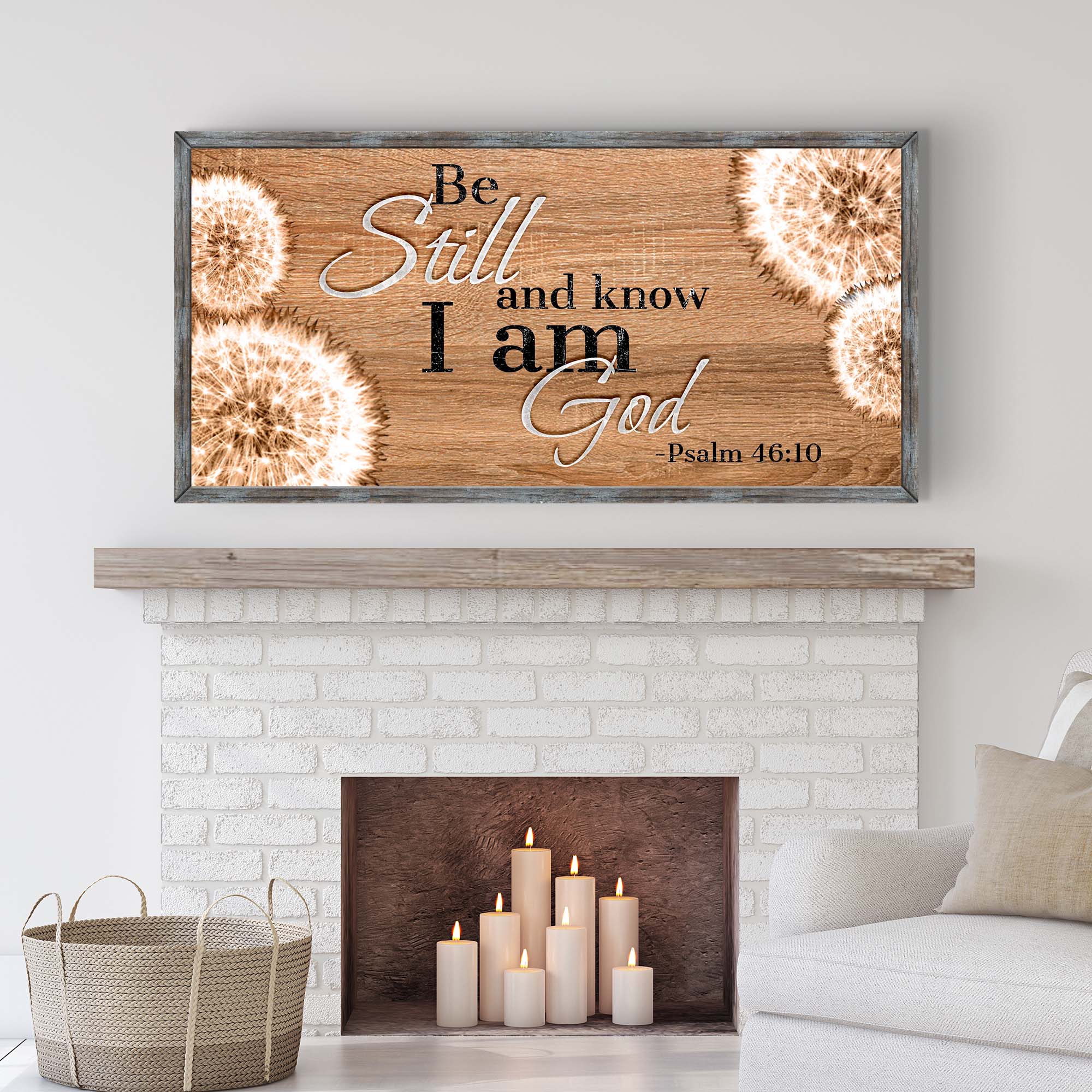 Psalm 46:10 - Be Still And Know That I Am God Sign Tailored Canvases