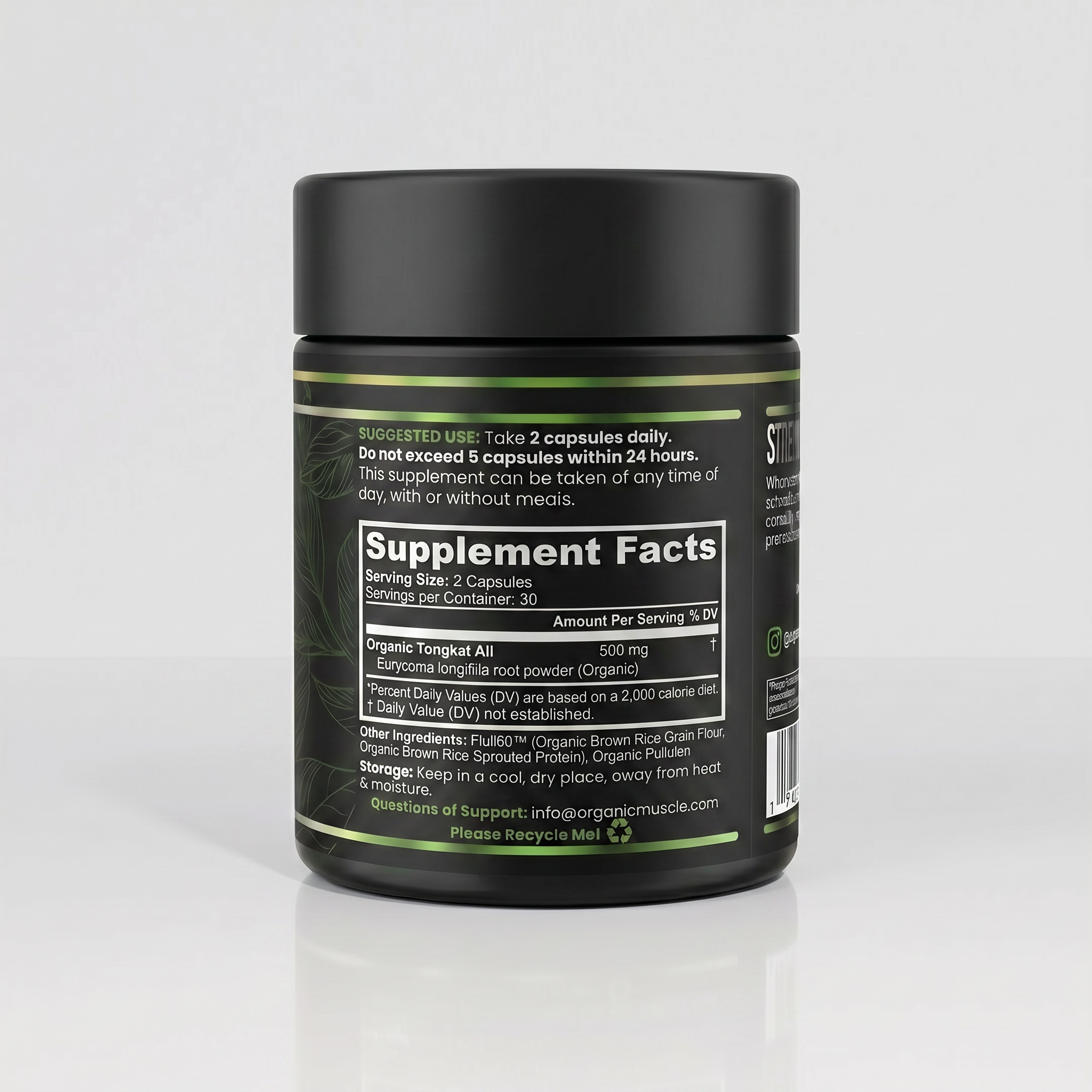 Tongkat Ali Organic Muscle Fitness Supplements