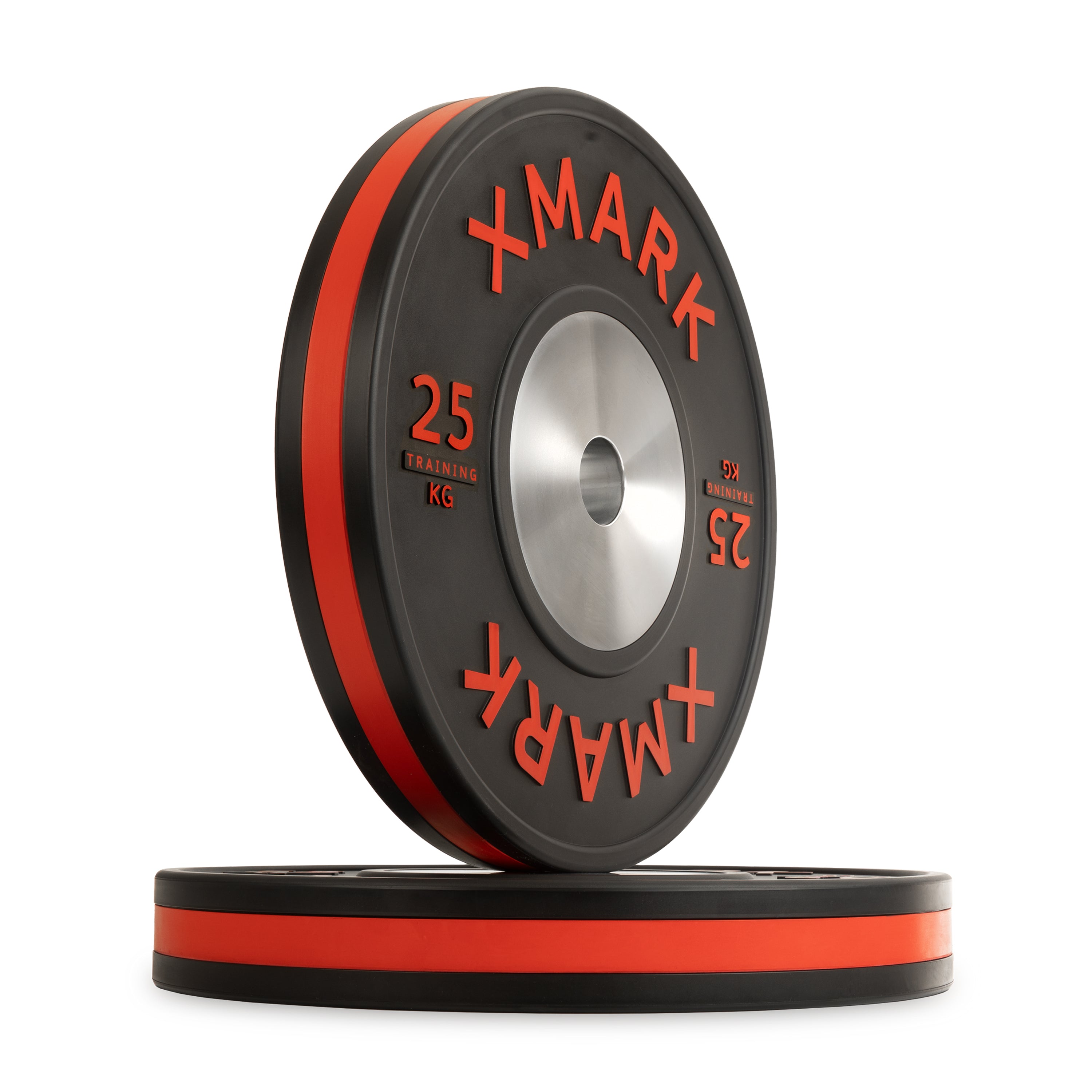 Striped Premium IWF Training Bumper Plates (KG) Pairs and Sets XMARK