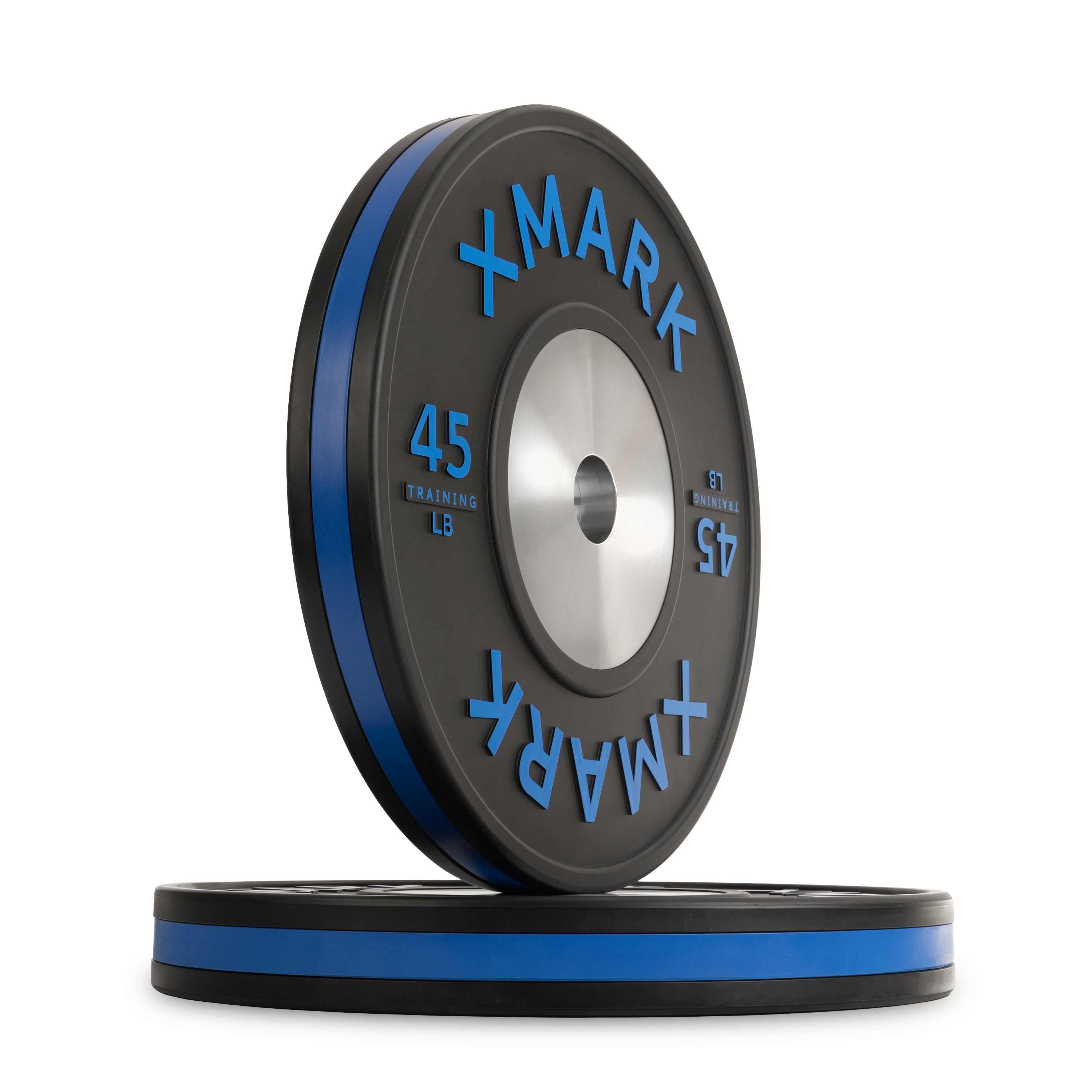 Striped Premium IWF Training Bumper Plates (LB) Pairs and Sets XMARK