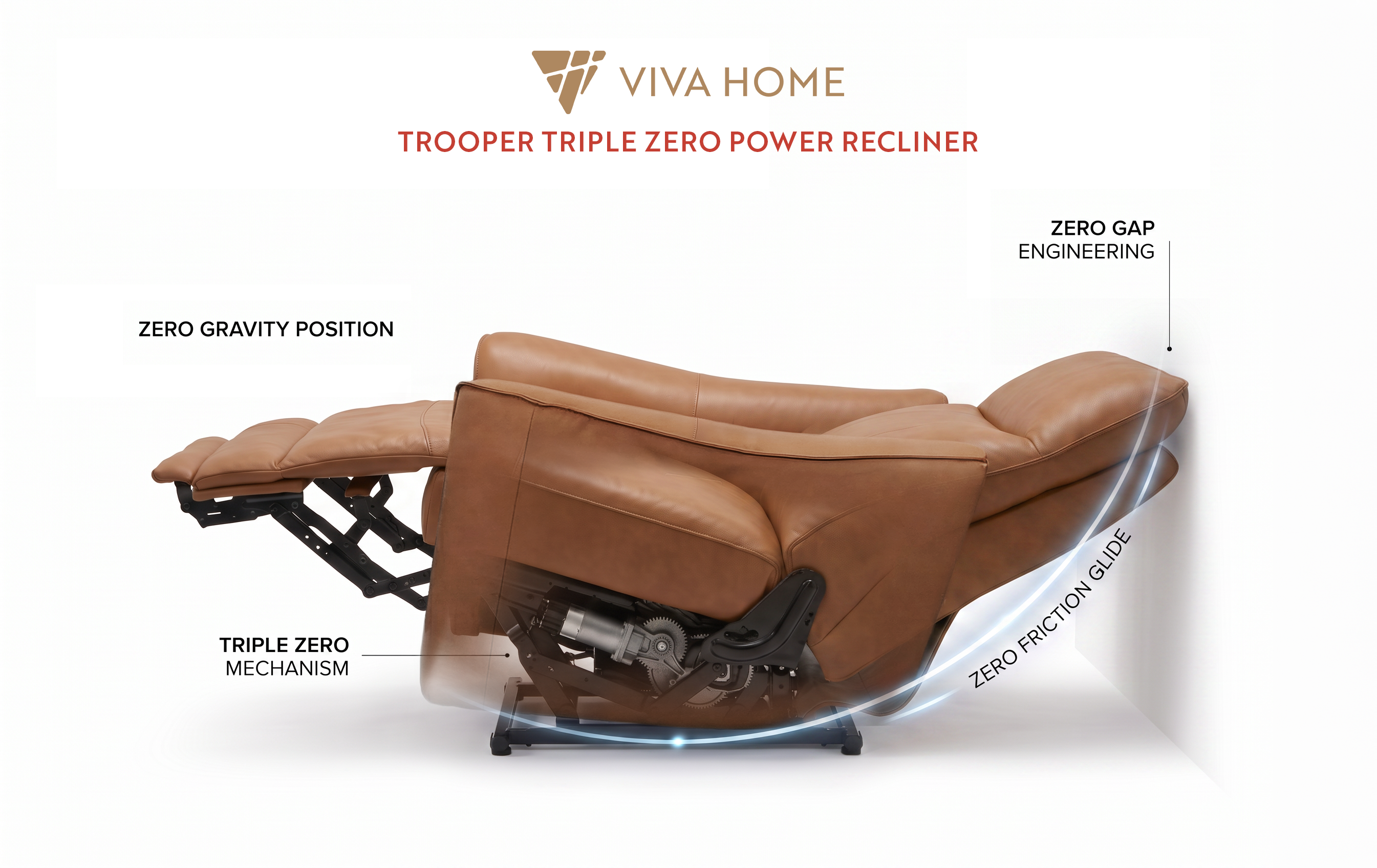 Trooper Triple Zero Power Recliner Ornate Furniture