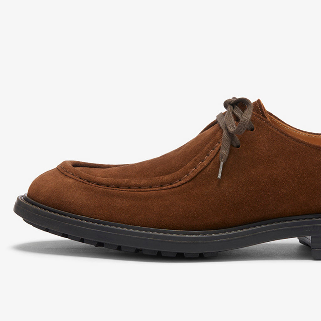 Men's Chestnut Suede Tuscan Moc Boot Del Toro Shoes