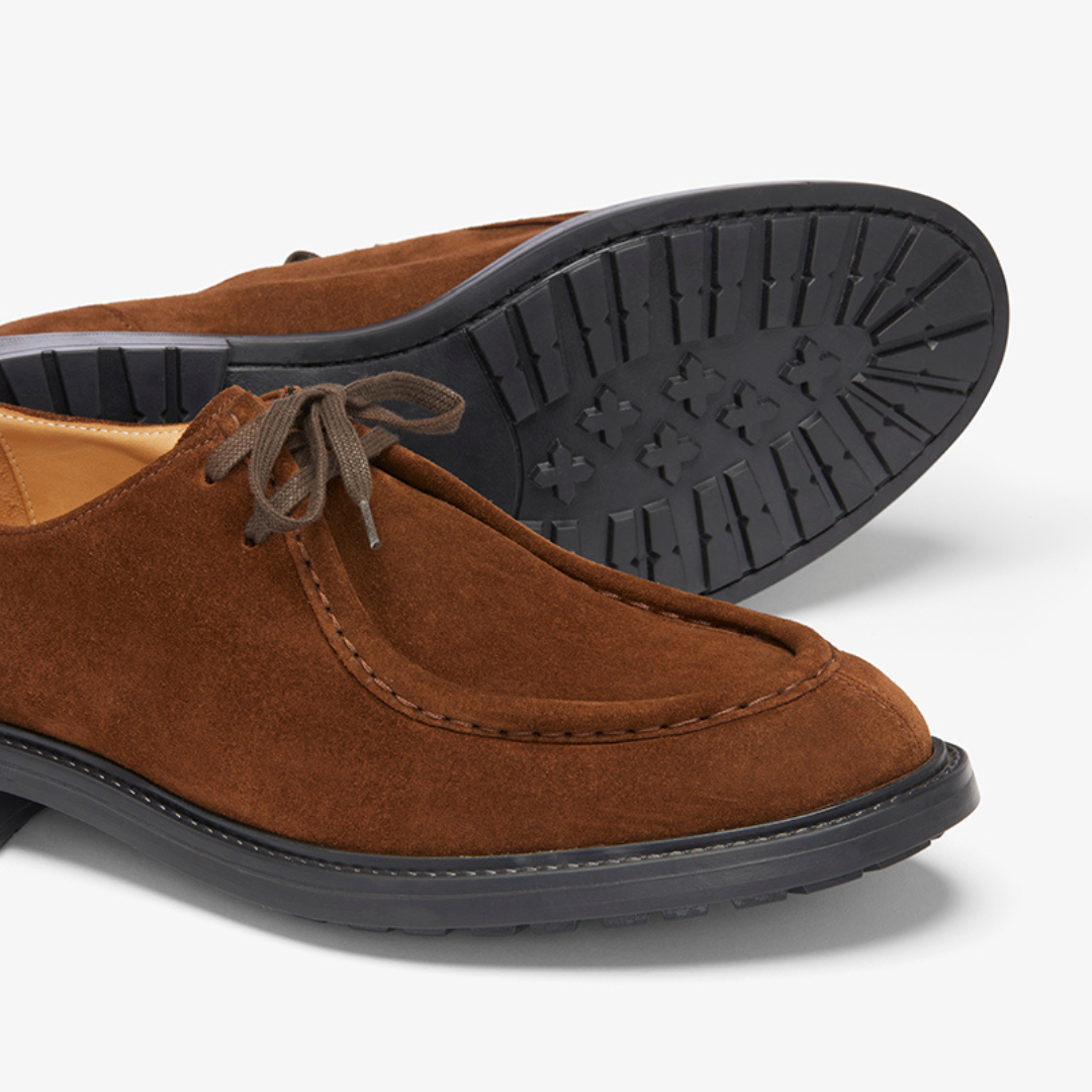 Men's Chestnut Suede Tuscan Moc Boot Del Toro Shoes