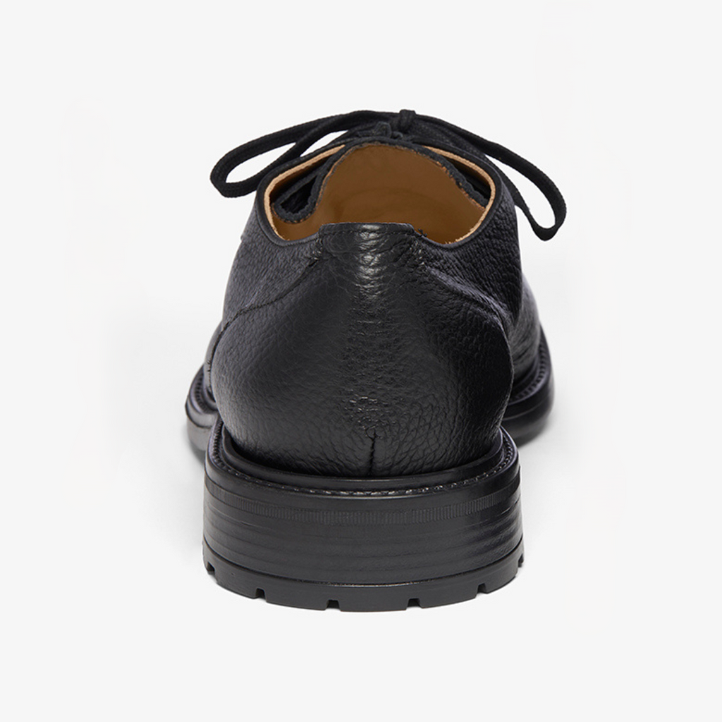 Men's Black Pebbled Leather Tuscan Moc Boot Del Toro Shoes