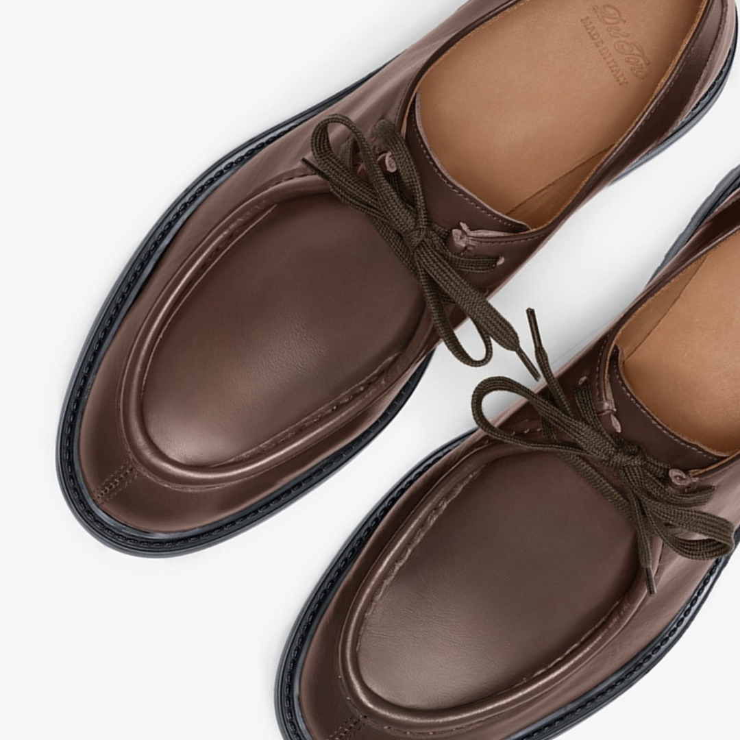 Men's Brown Leather Tuscan Moc Boot Del Toro Shoes