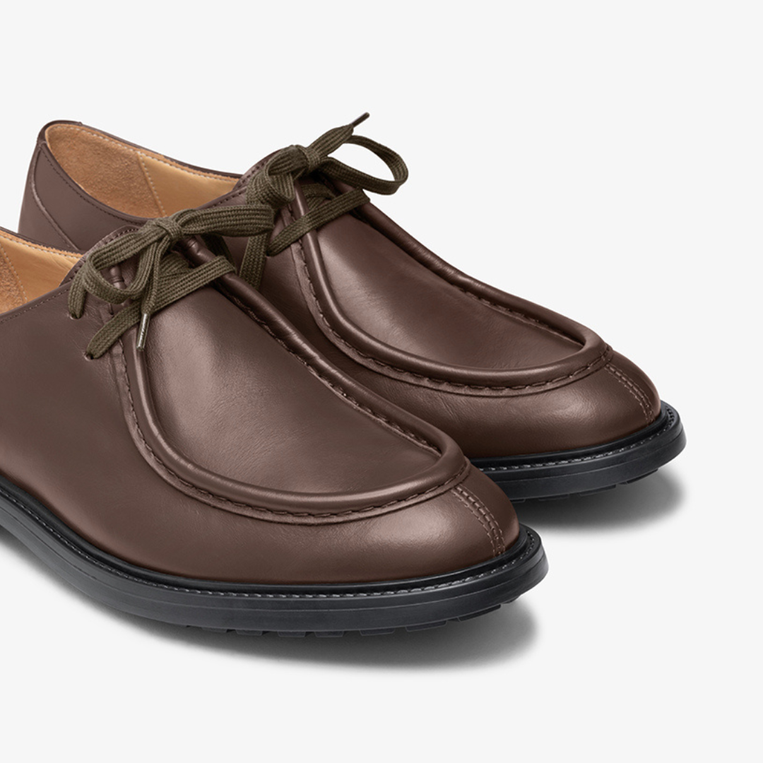 Men's Brown Leather Tuscan Moc Boot Del Toro Shoes