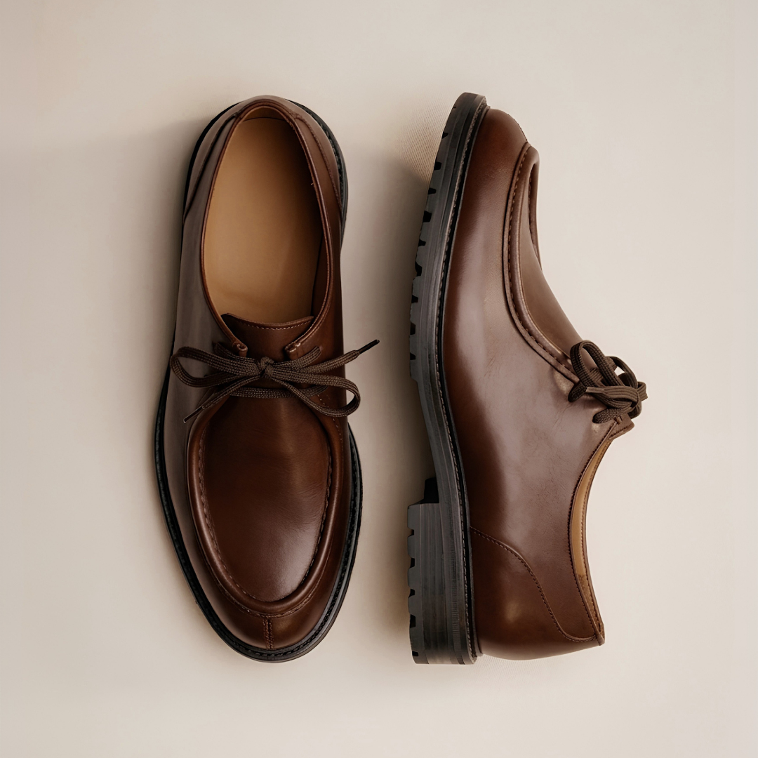 Men's Brown Leather Tuscan Moc Boot Del Toro Shoes