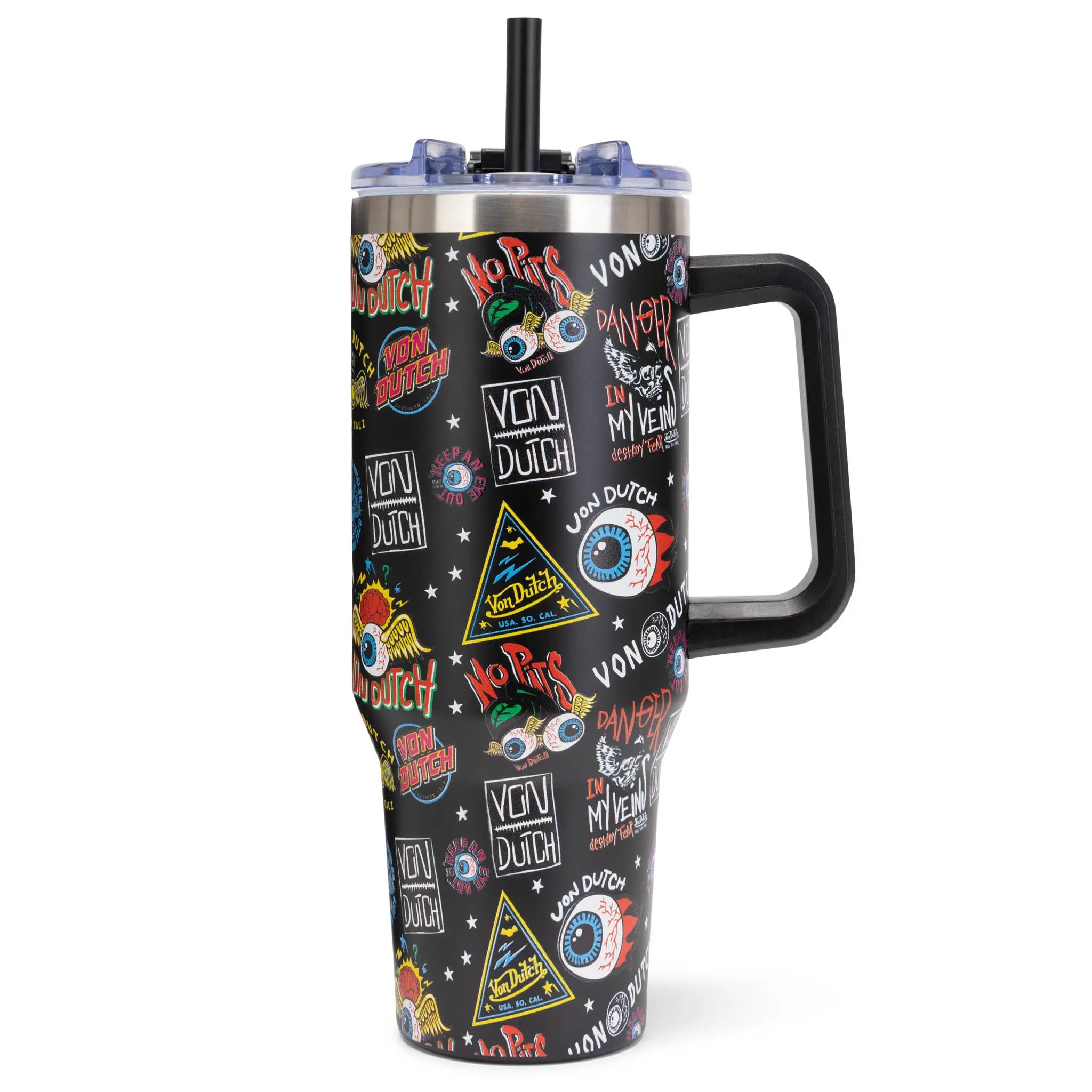 40oz Bold Double Walled Insulated Stainless Steel Tumbler Von Dutch