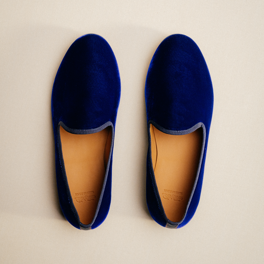 Men's Blue Velvet Slipper II Del Toro Shoes