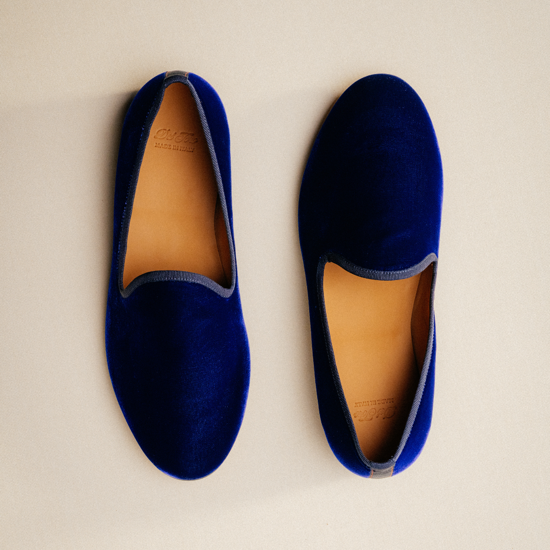 Men's Blue Velvet Slipper II Del Toro Shoes