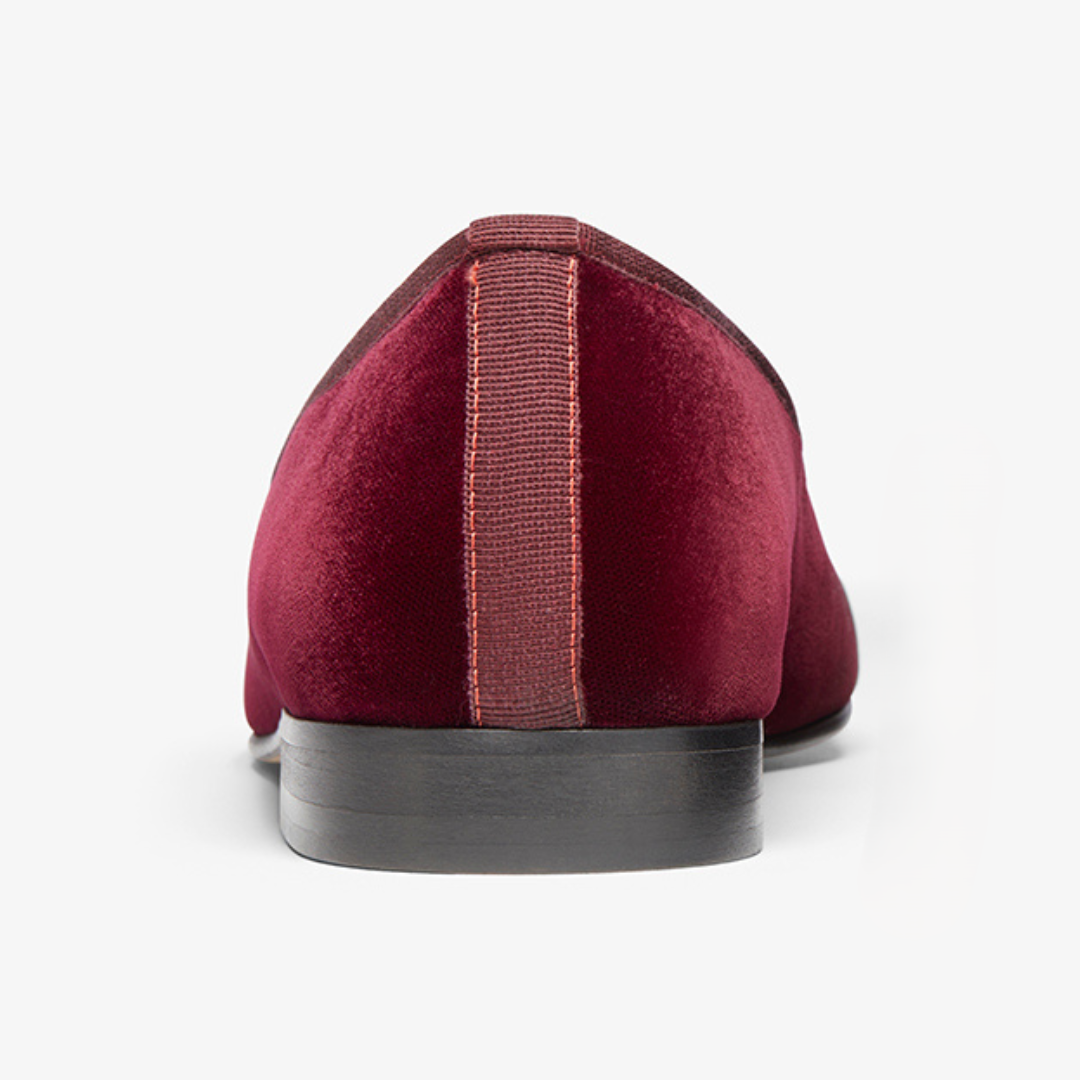 Men's Oxblood Velvet Slipper II Del Toro Shoes