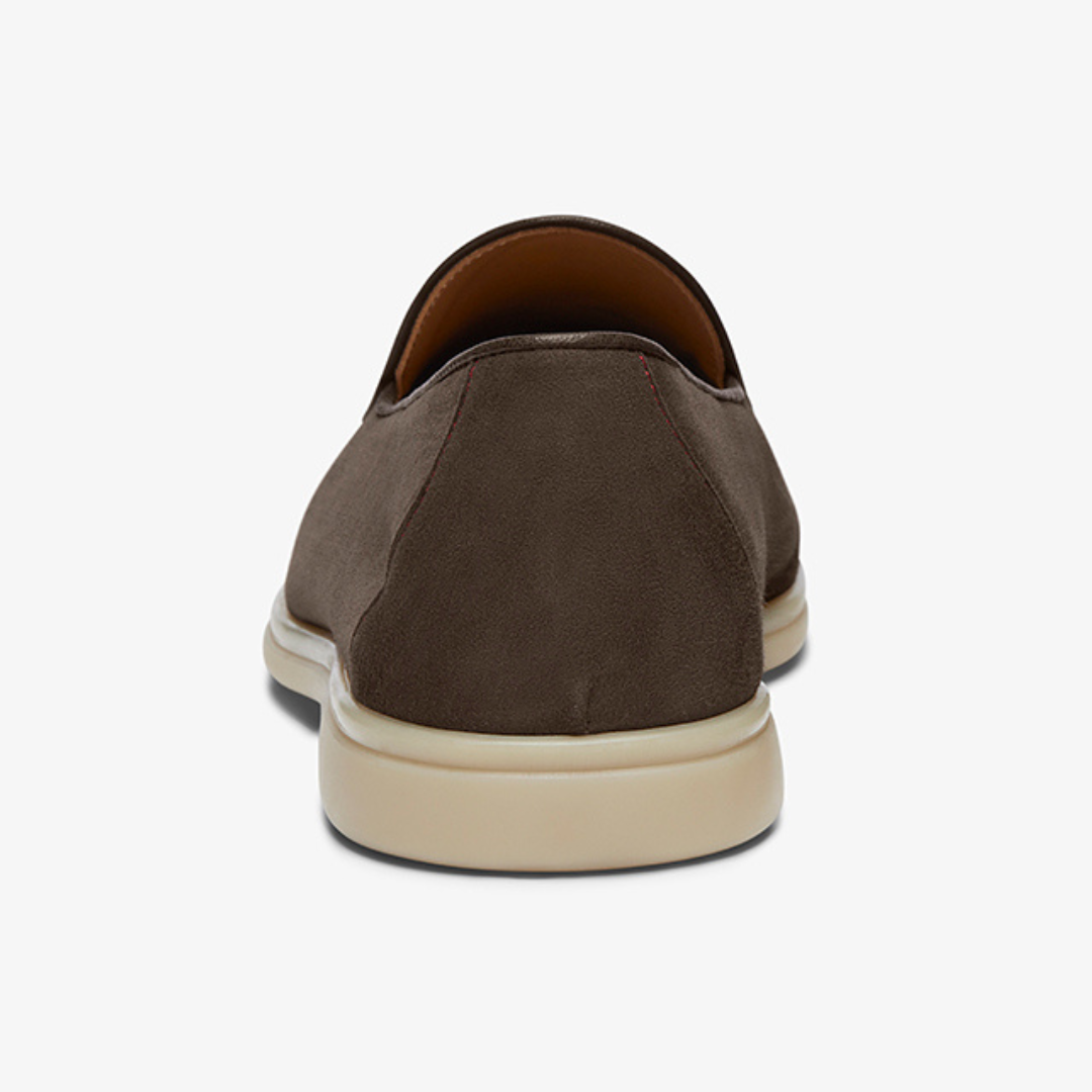 Men's Dark Brown Suede Viaggio Loafer Del Toro Shoes