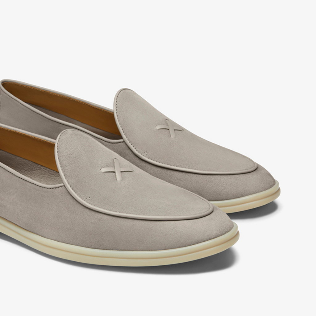 Men's Grigio Suede Viaggio Loafer Del Toro Shoes