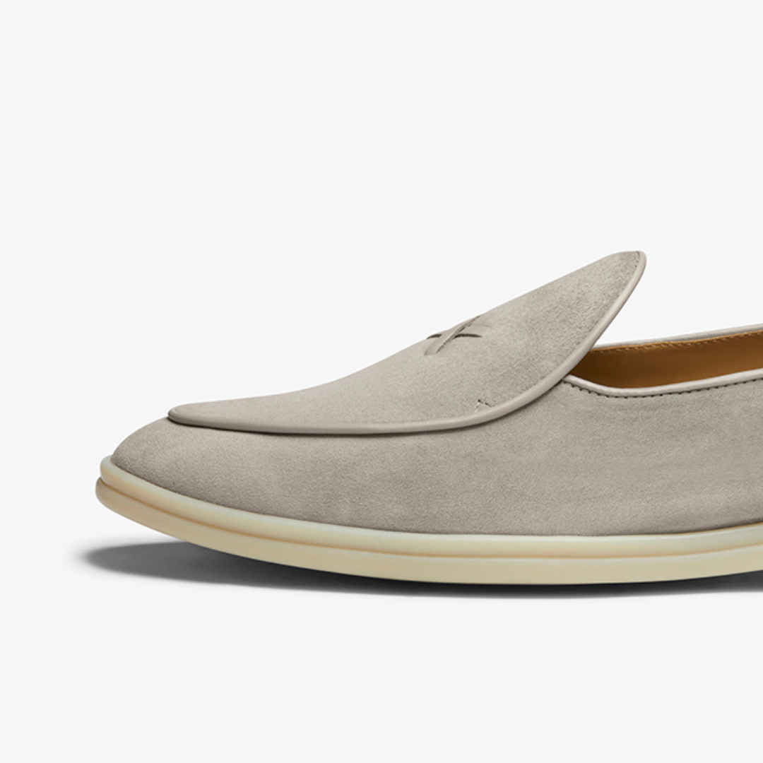 Men's Grigio Suede Viaggio Loafer Del Toro Shoes