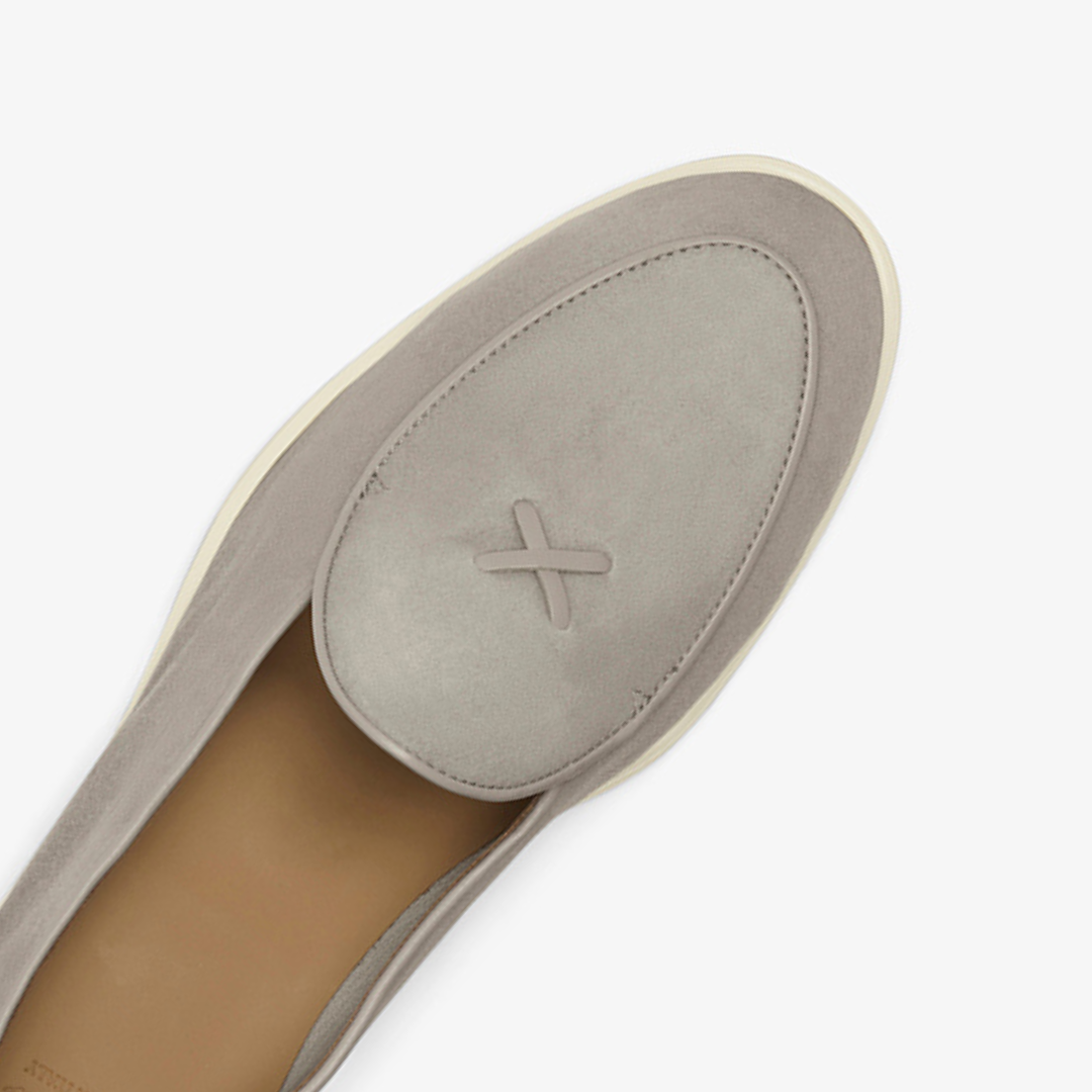 Men's Grigio Suede Viaggio Loafer Del Toro Shoes