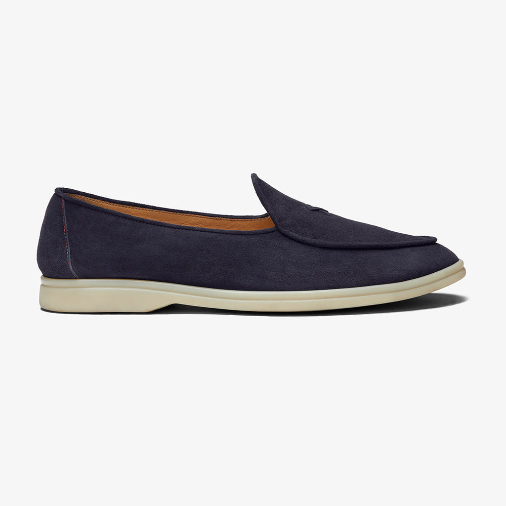 Men's Navy Suede Viaggio Loafer Del Toro Shoes