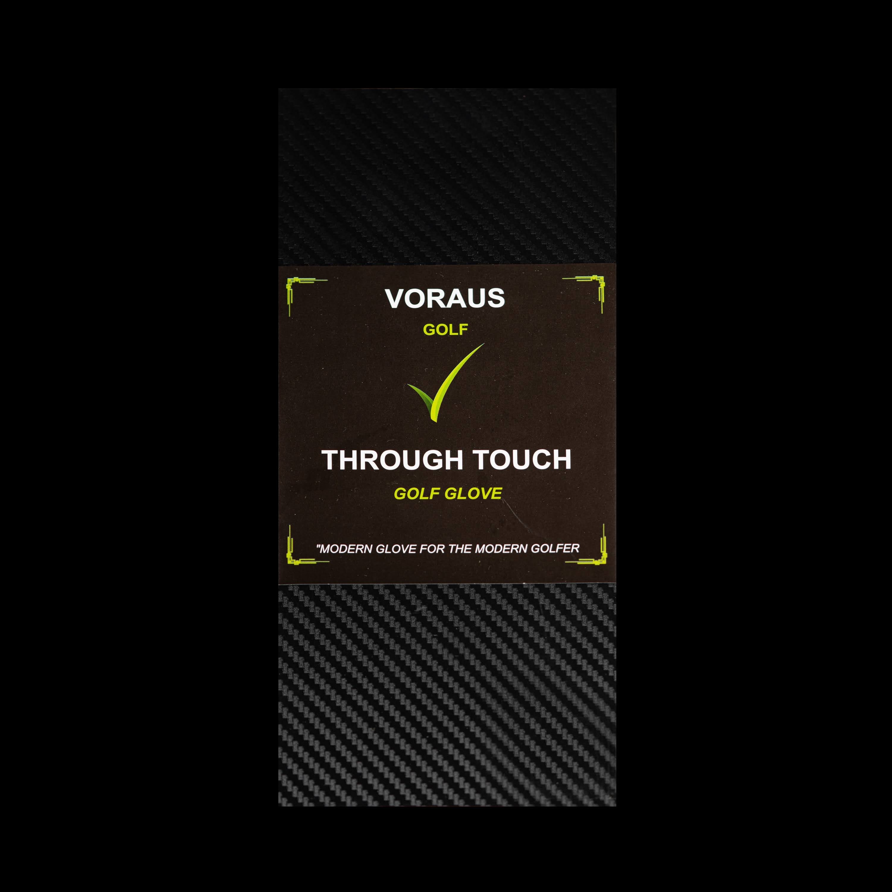 Through Touch Golf Glove - Black/Green