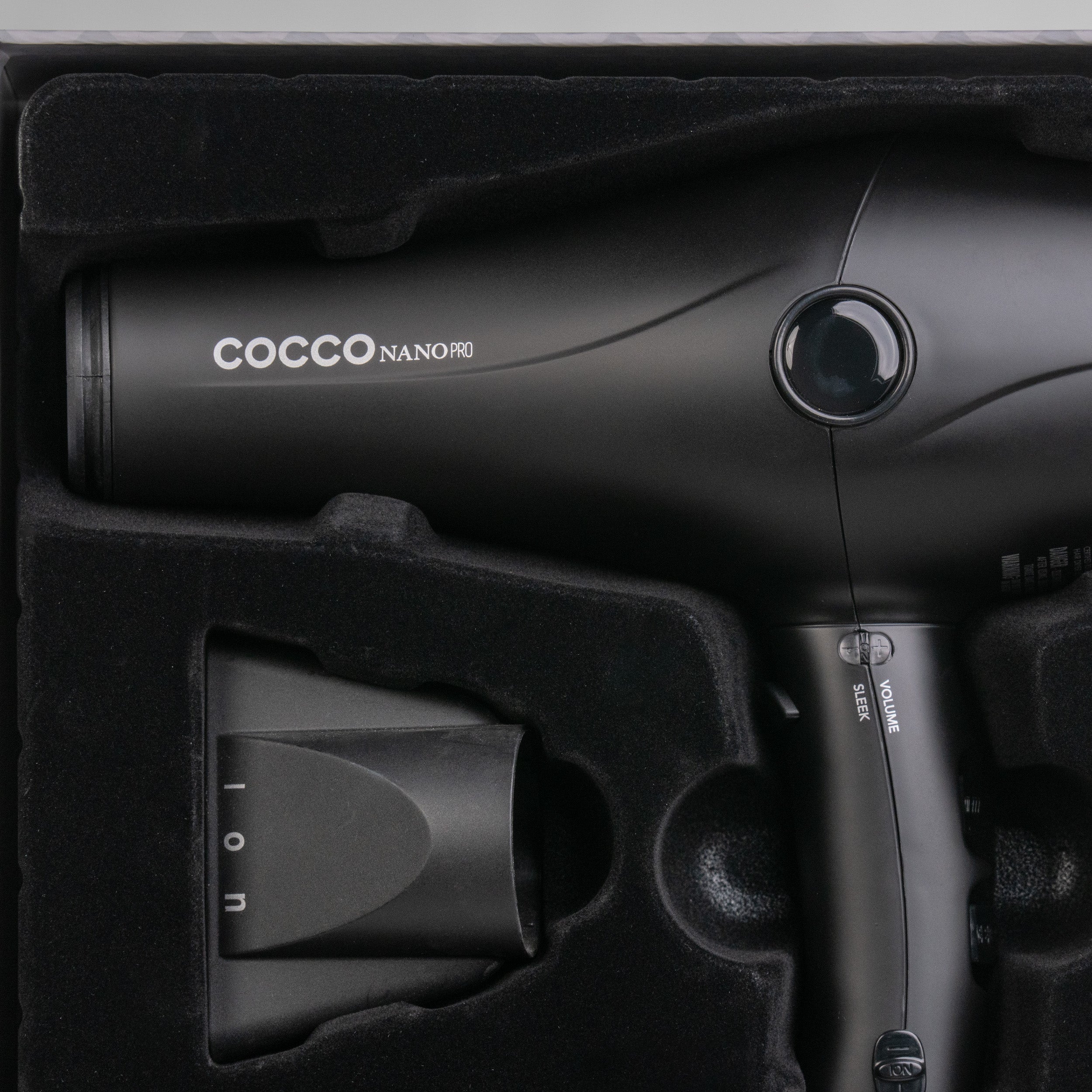 COCCO® Nano Pro Hair Dryer (Black)