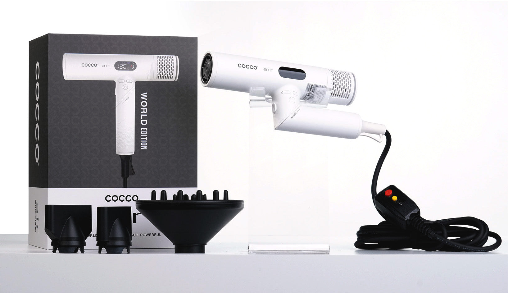 COCCO® Air Ionic Dryer (White) Cocco Hair Professional