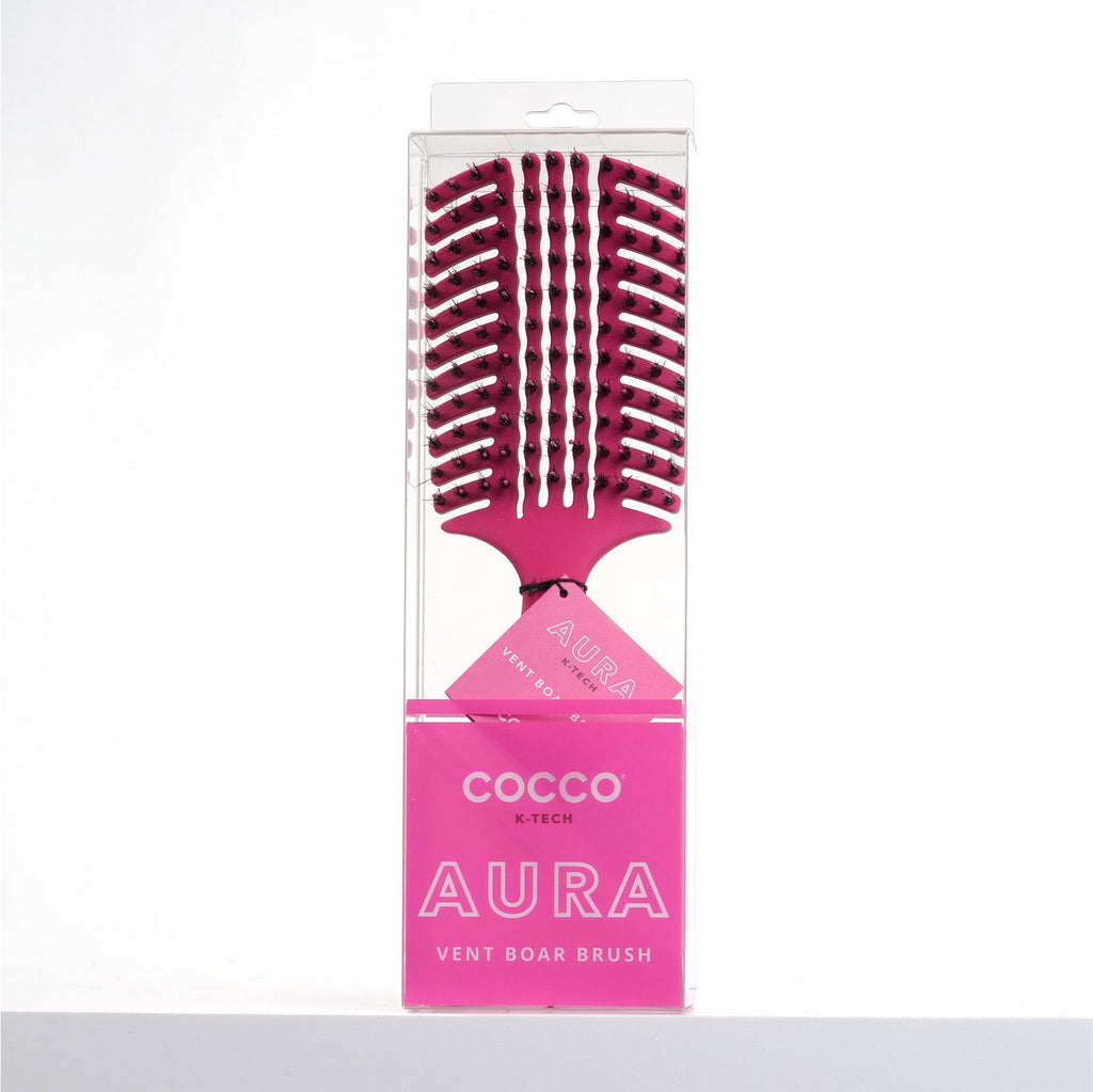 COCCO® Aura Vent Boar Brush (Pink)