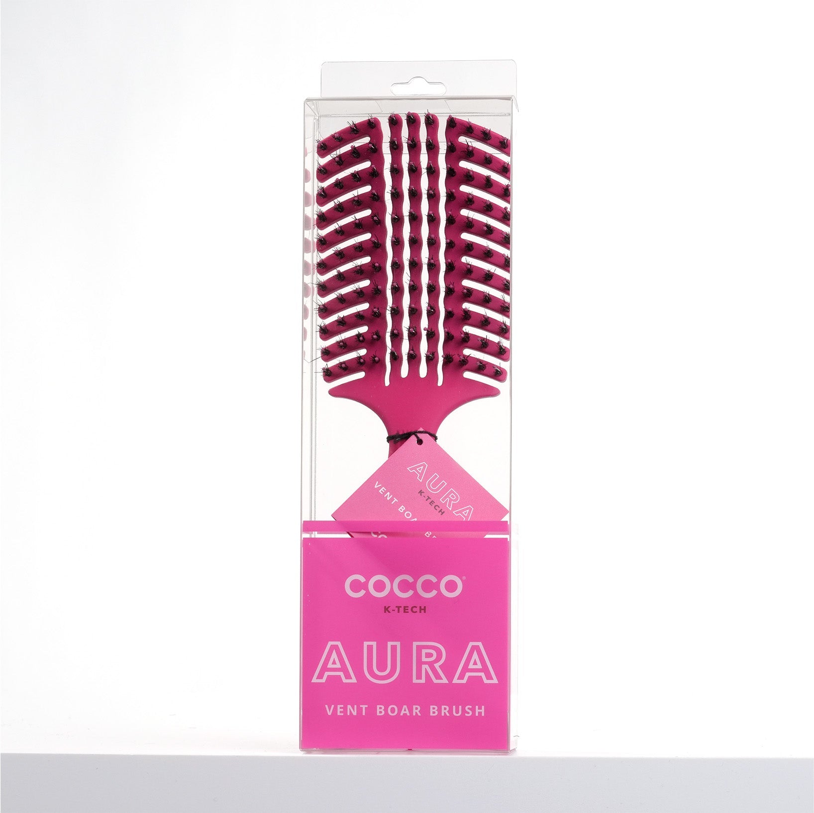 COCCO® Aura Vent Boar Brush (Pink)