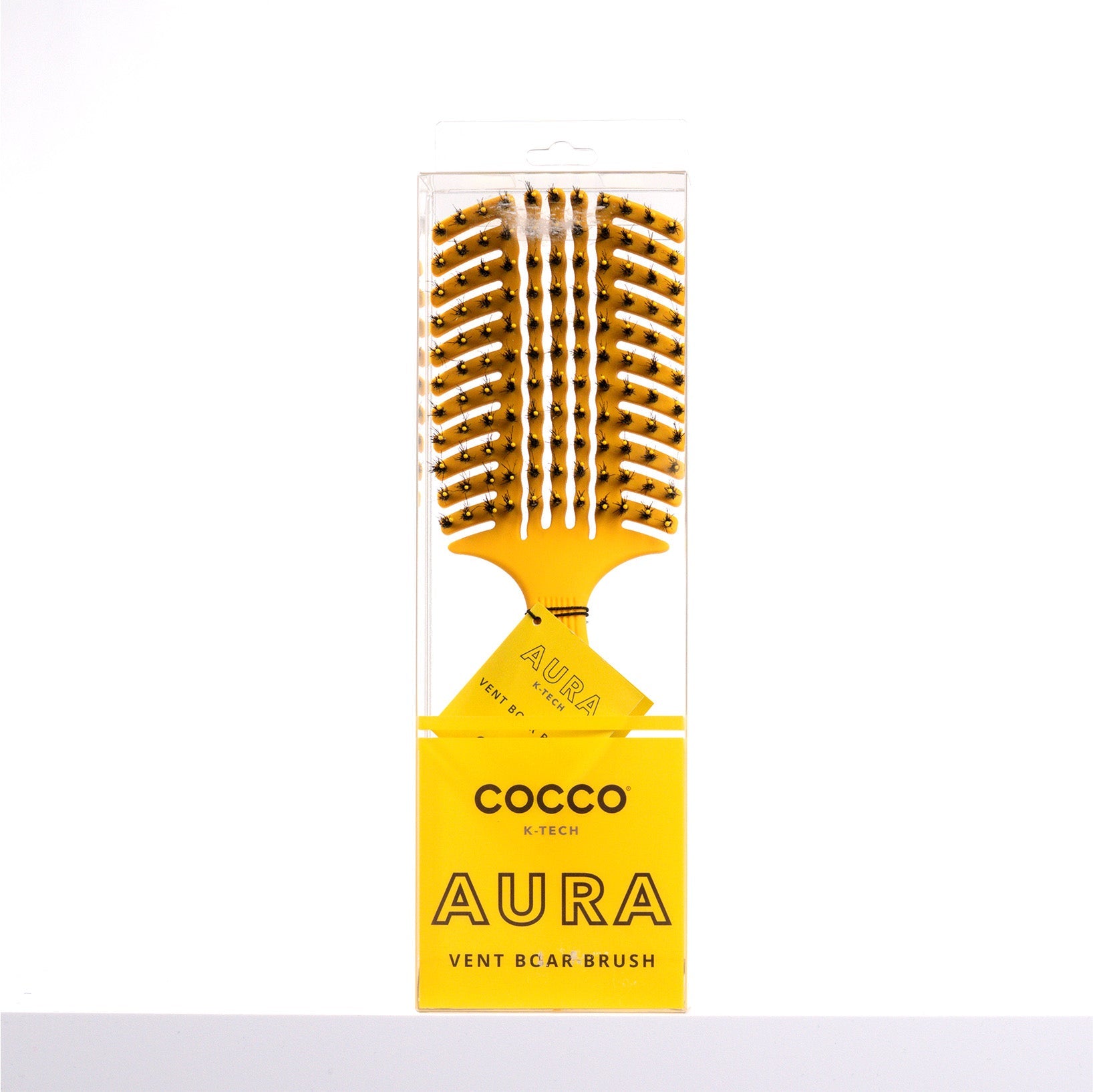 COCCO® Aura Vent Boar Brush (Yellow)