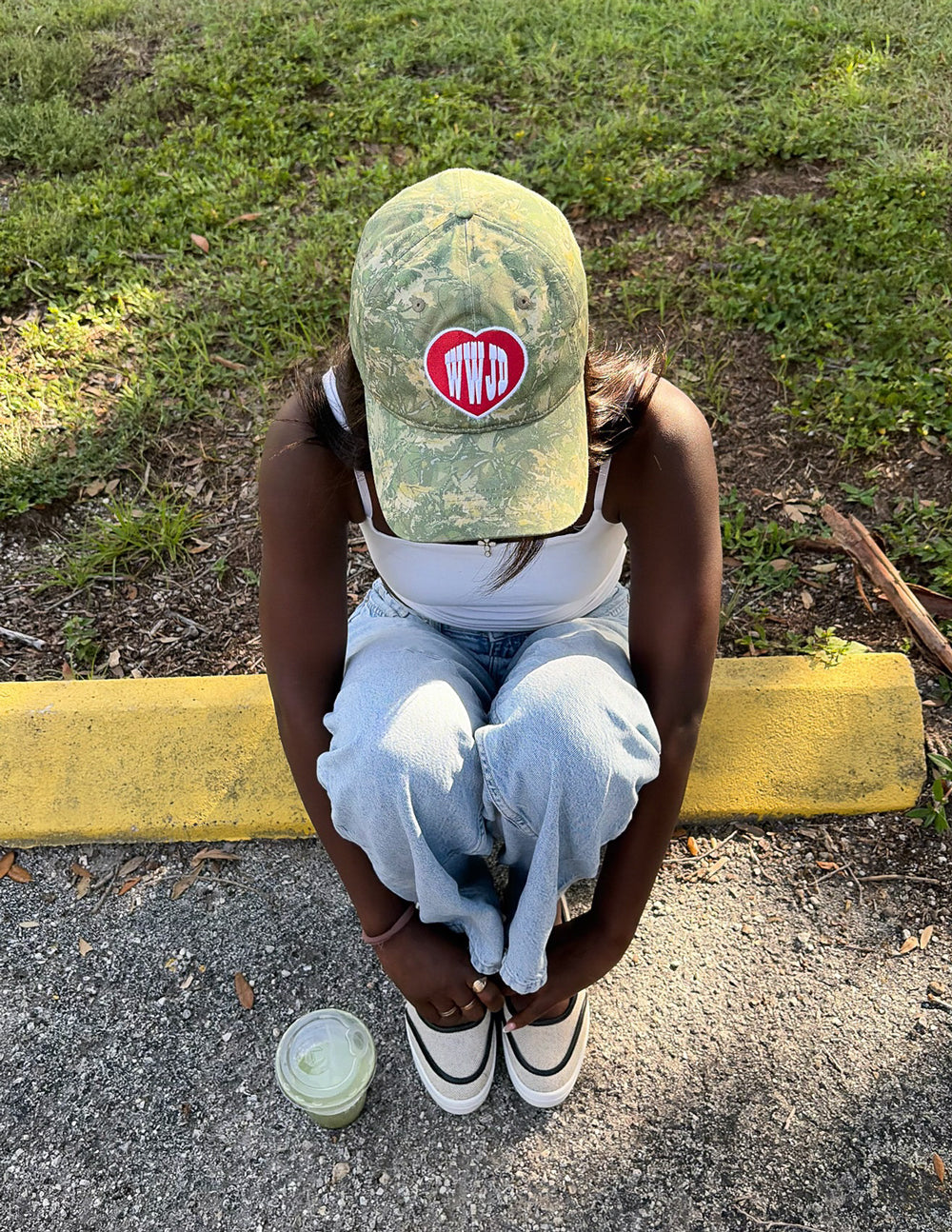 WWJD Camo Hat Elevated Faith