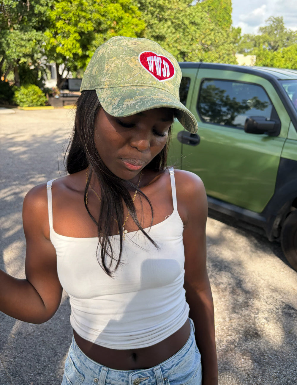 WWJD Camo Hat Elevated Faith