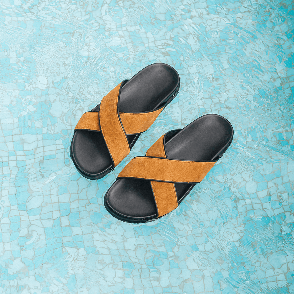 Women's Tan Amalfi Crossover Sandal Del Toro Shoes