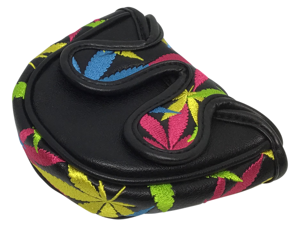 Weed All-Over Embroidered Putter Cover - Mallet by ReadyGOLF